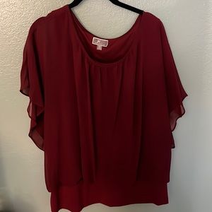 JM collection Maroon Blouse